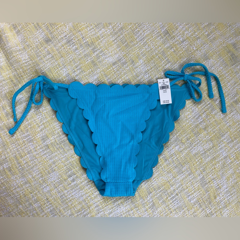 Aerie Blue Scalloped Bikini Bottom